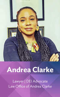 Photo of Speaker Andrea Clark, Lawyer and Diversity, Equity and Inclusion Advocate